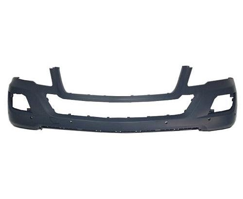 2009 Mercedes Ml320 Bumper Front Primed With Sensor Without H L Washer Hole Without Sport Pkg