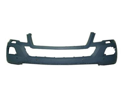 Pare-chocs avant Mercedes ML550 2009-2011 apprêté avec capteur et orifice pour lave-phares, sans pack sport, MB1000293
