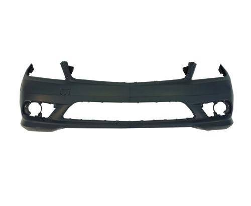 Pare-chocs avant Mercedes C350 2008-2011 apprêté, sans capteur ni lave-phares, avec pack sport AMG, MB1000296