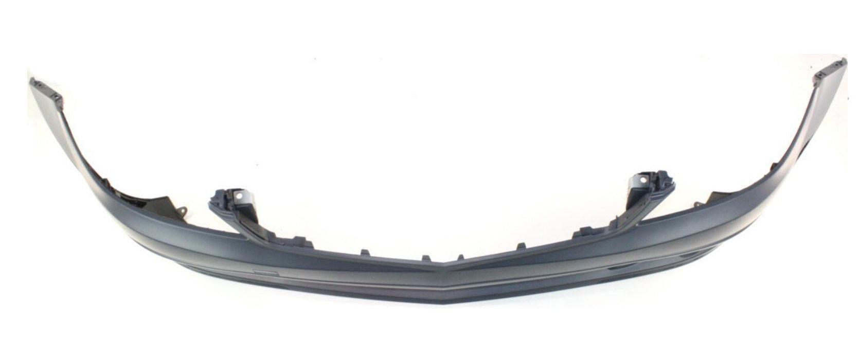 Pare-chocs avant Mercedes C350 2008-2011 apprêté, sans capteur, sans lave-phares, sans pack sport AMG, avec enjoliveurs chromés, référence MB1000298C