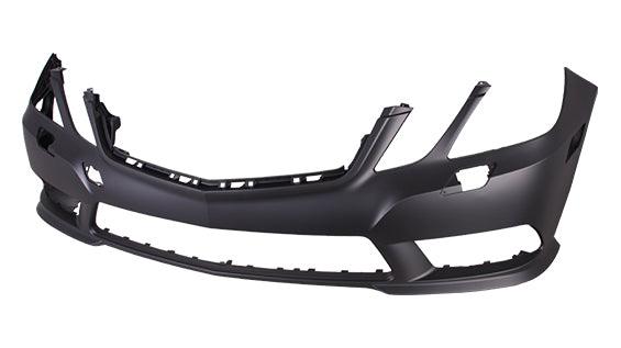 2010-2013 Mercedes E350 Bumper Front Primed Without Sensor With H L Washer Hole With Amg Sport Pkg Sedan