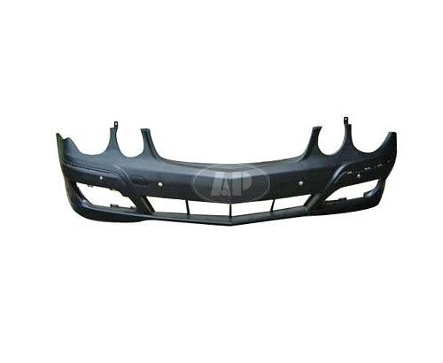 Pare-chocs avant Mercedes E550 2007-2009 apprêté avec capteur, sans orifice pour lave-phares ni pack sport, MB1000333