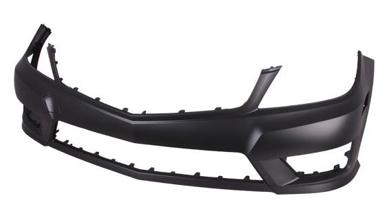 2012-2015 Mercedes C350 Bumper Front Primed Without Sensor Without H L Washer Hole With Amg Sport Pkg