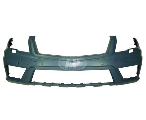 2010-2012 Mercedes Glk350 Bumper Front Primed With Sensor With H L Washer Hole With Amg Pkg