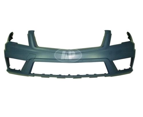 Pare-chocs avant Mercedes GLK350 2010-2012 apprêté, sans capteur ni orifice pour lave-phares, avec pack AMG, MB1000363