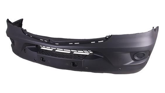 Pare-chocs avant texturé pour Mercedes Sprinter 3500 (2014-2018) avec capteur, sans régulateur de distance, lave-glace ni phares antibrouillard, MB1000480C