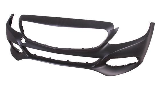 2016-2018 Mercedes C350E Bumper Front Primed Without Amg/Lux/Sensor With Camera