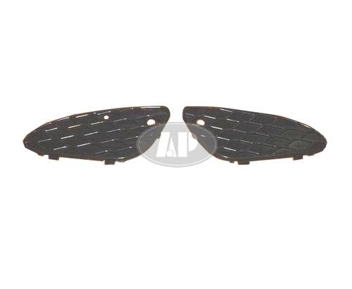 Grille inférieure extérieure côté passager Mercedes E500 2003-2006 sans marchepied, noir mat, MB1039110
