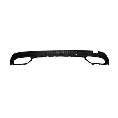 2015-2016 Mercedes C300 Bumper Lower Rear Without Amg Carbon Fiber Texture Black