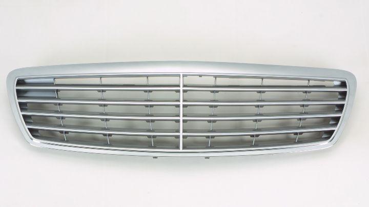 Calandre Mercedes E500 2003-2006 Argent avec face avant chromée (Pack Élégance), MB1200134