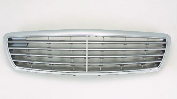 2003-2006 Mercedes E320 Grille Silver With Chrome Front (Elegance Pkg)