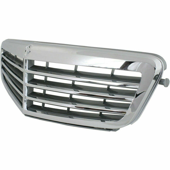 2008-2014 Mercedes C350 Grille Chrome Gray Without Amg Pkg With Elegance Pkg
