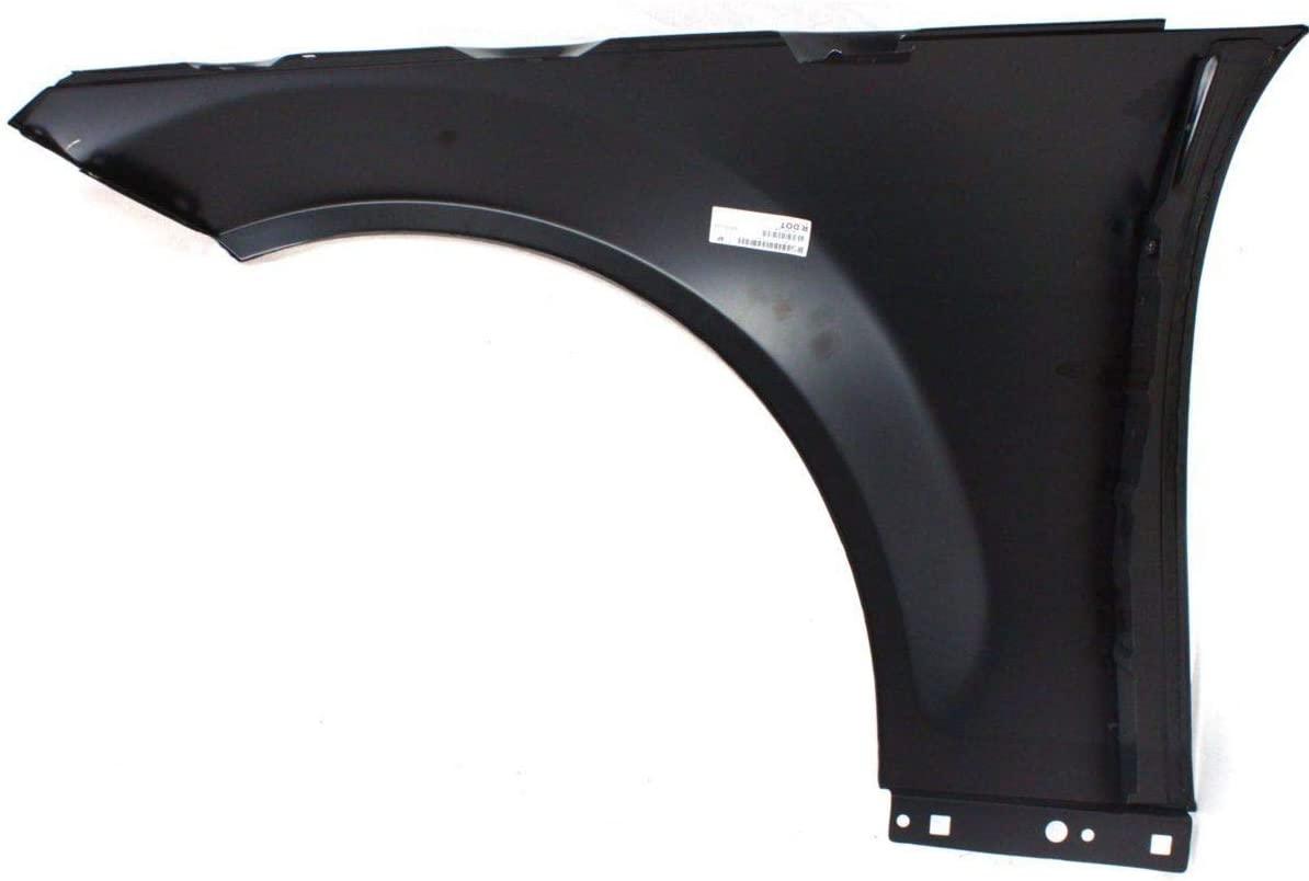 Aile avant droite (côté passager) Mercedes C250 2010-2015 (sans emplacement pour feu de position latéral) en aluminium, sauf C63 Capa, MB1241132C