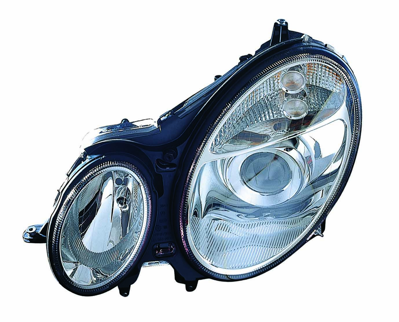 Phare avant gauche (côté conducteur) Mercedes E320 2003-2006, halogène, référence MB2502108C - Hunt Parts