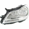 2012-2014 Mercedes C300 Head Lamp Driver Side Halogen Chrome Housing Sedan Without Cornering Lamp High Quality