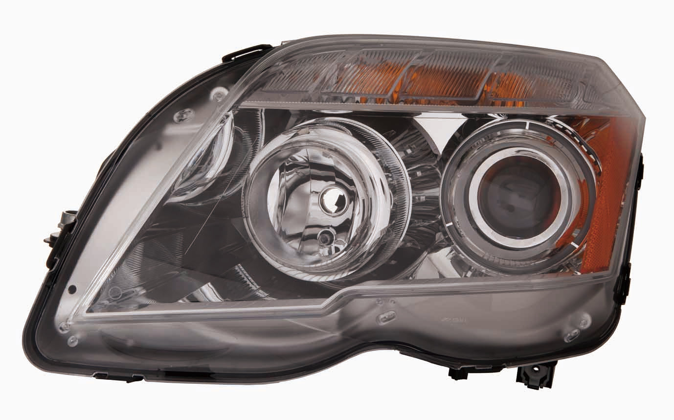Phare avant gauche (côté conducteur) Mercedes GLK350 2010-2015, halogène, référence MB2502188C - Hunt Parts