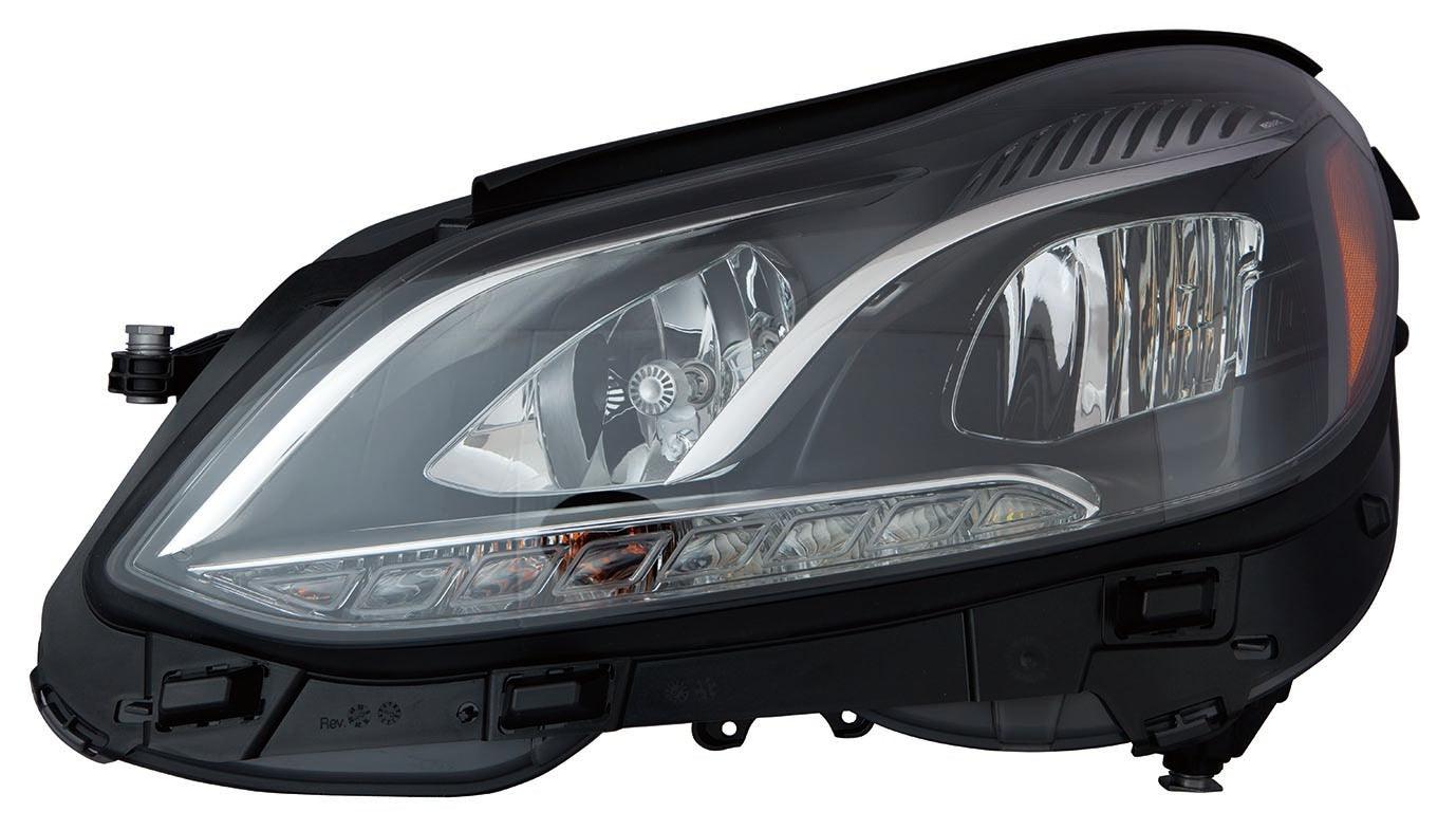 Phare avant gauche halogène pour Mercedes E250 (2014-2016) sans feu de virage ni système NVS, berline/break, haute qualité, MB2502219