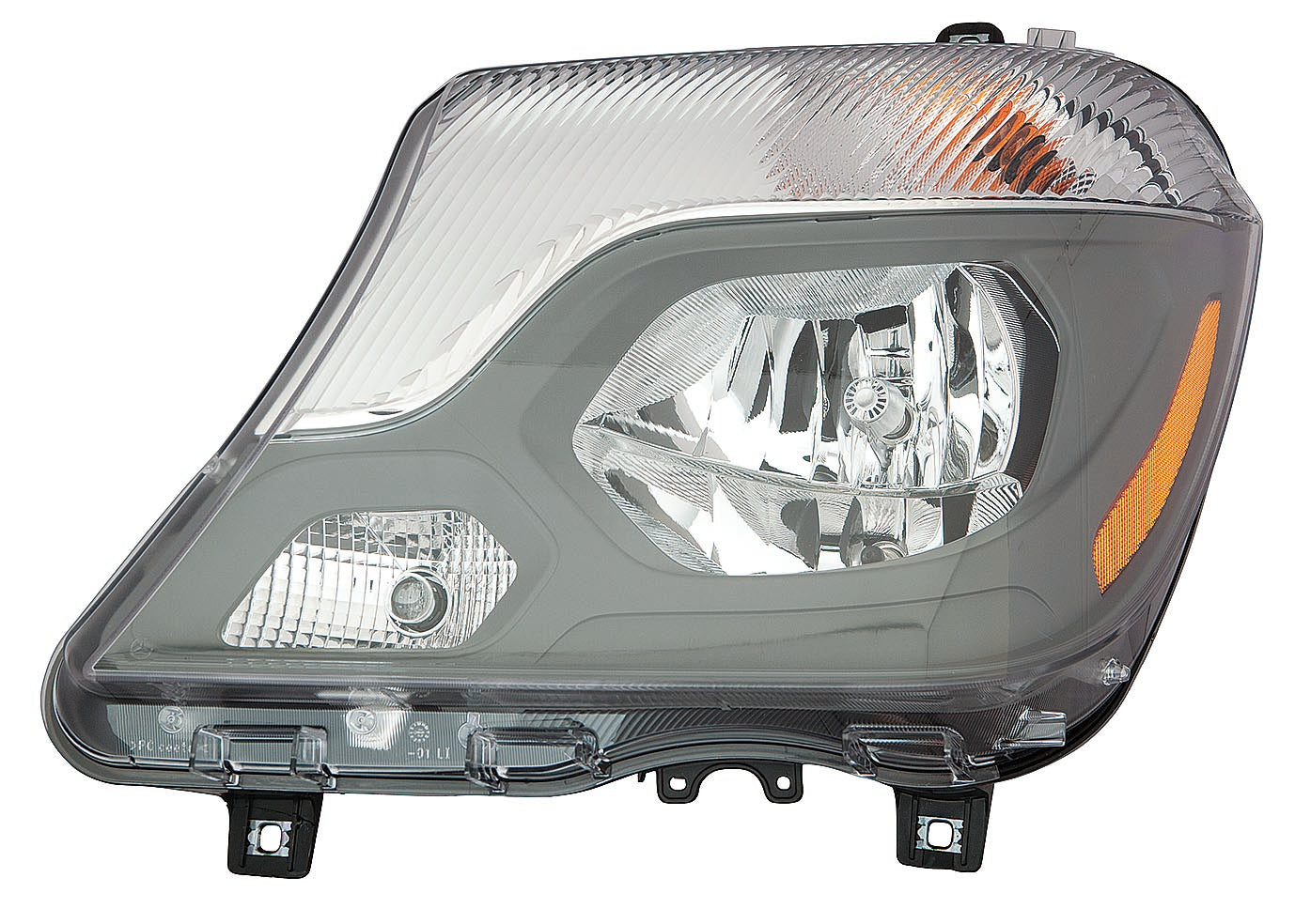 Phare avant gauche (côté conducteur) pour Mercedes Sprinter 2500 (2014-2017), halogène, référence MB2502221C - Hunt Parts