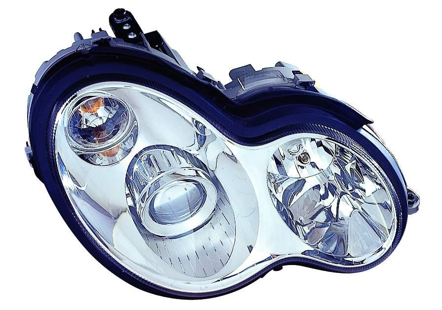 Phare avant côté passager pour Mercedes C230 (2003-2007) avec phare bi-xénon, berline/break (sans ampoule ni module, sauf C55), haute qualité, MB2503121