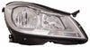Head Lamp Passenger Side Mercedes C250 2012-2014 Halogen Chrome Housing Sedan Without Cornering Lamp Capa , Mb2503187C