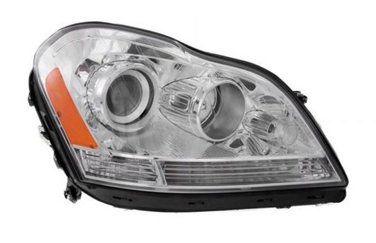 Phare avant côté passager Mercedes GL350 2010-2012, halogène, référence MB2503202C - Hunt Parts