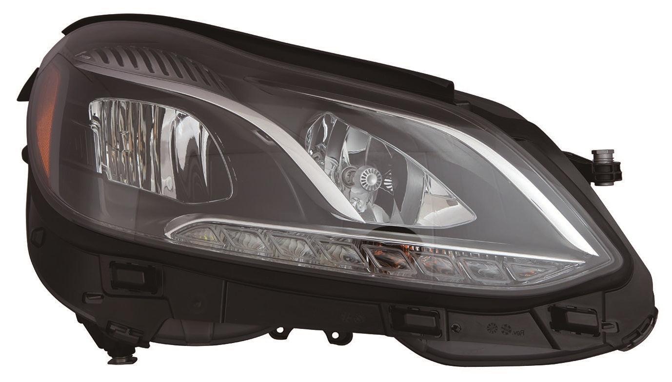 Phare avant côté passager Mercedes E250 2014-2016 halogène sans feu de virage ni système NVS, berline/break, haute qualité, MB2503219