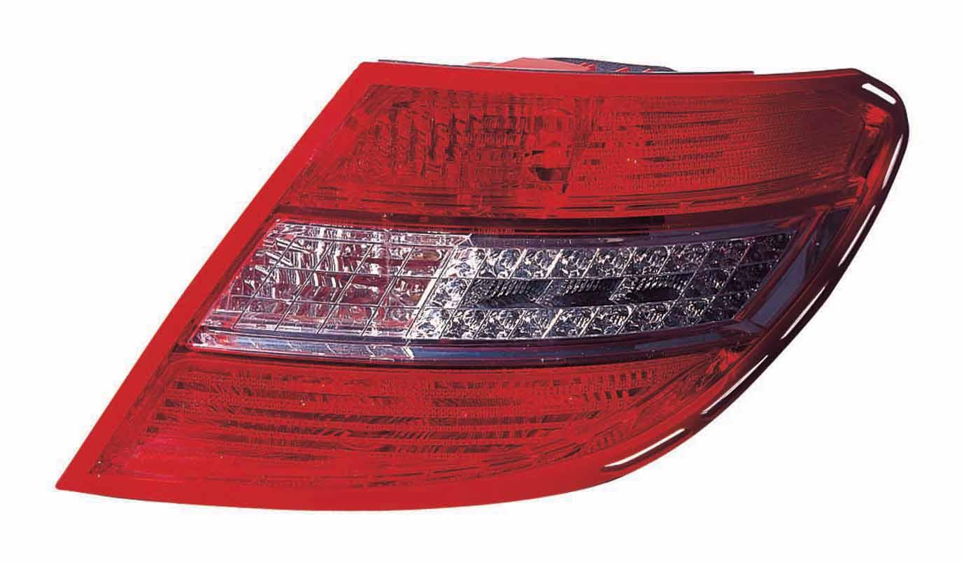 Feu arrière côté passager Mercedes C63 AMG 2008-2011 à LED avec éclairage incurvé haute qualité, MB2801128