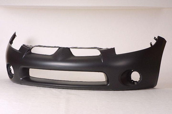 2007-2008 Mitsubishi Eclipse Convertible Bumper Front Black