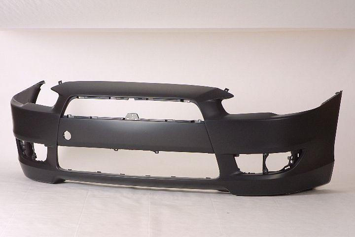 Pare-chocs avant apprêté pour Mitsubishi Lancer 2008-2015 (sans trou pour aileron, sauf modèle GTS), MI1000324