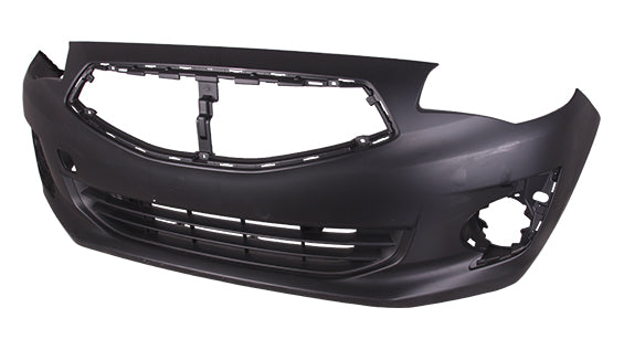 Pare-chocs avant Mitsubishi Mirage Sedan 2017-2020, apprêté, modèle G4, référence Mi1000344C - Hunt Parts