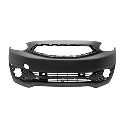 Pare-chocs avant Mitsubishi Mirage Hatchback 2017-2020 partiellement apprêté (sauf modèle G4), référence Mi1000345C - Hunt Parts