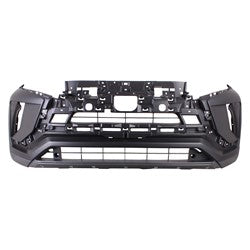Pare-chocs avant Mitsubishi Eclipse Cross 2018-2020, apprêté, modèle SE/SEL, avec trous pour garniture inférieure centrale, référence Mi1000348C - Hunt Parts