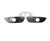 2008-2015 Mitsubishi Lancer Fog Lamp Cover Front Driver Side Matte-Black With Fog Lamp Hole (Bezel)
