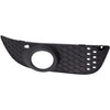 2009-2014 Mitsubishi Lancer Sportback Fog Lamp Cover Front Passenger Side Matte-Black With Fog Lamp Hole (Bezel)