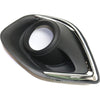 2013-2015 Mitsubishi Outlander Sport Fog Lamp Bezel Front Passenger Side With Chrome Trim