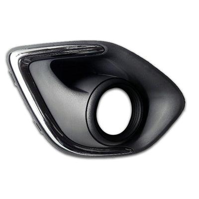 2013-2015 Mitsubishi Outlander Sport Fog Lamp Bezel Front Passenger Side With Chrome Trim