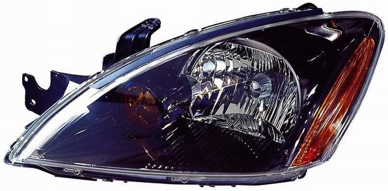 Phare avant côté conducteur Mitsubishi Lancer 2004-2006, enjoliveur noir, modèle Ralliart, haute qualité, MI2502135