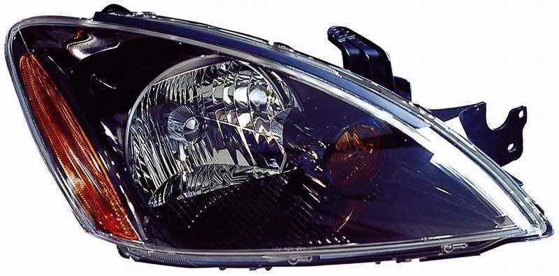 Phare avant côté passager Mitsubishi Lancer 2004-2006, enjoliveur noir, modèle Ralliart, haute qualité, MI2503135