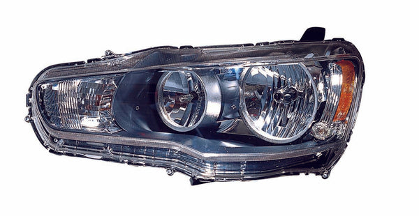 Head Lamp Passenger Side Mitsubishi Lancer Evolution 2008-2009 Halogen To Nov 01 2008 Capa , Mi2503139C