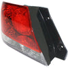 2004-2007 Mitsubishi Lancer Tail Lamp Driver Side Clear/Red Lens (Es/Ls Mdl)