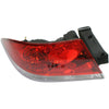 2004-2007 Mitsubishi Lancer Tail Lamp Driver Side Clear/Red Lens (Es/Ls Mdl)
