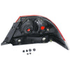 2004-2007 Mitsubishi Lancer Tail Lamp Driver Side Clear/Red Lens (Es/Ls Mdl) High Quality