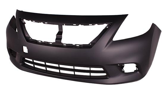 2012-2014 Nissan Versa Sedan Bumper Front Primed Exclude S-Plus Capa
