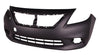 2012-2014 Nissan Versa Sedan Bumper Front Primed Exclude S-Plus Capa