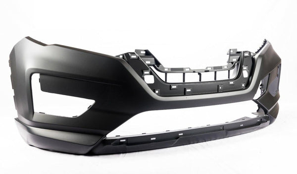 2017-2019 Nissan Rogue Hybrid Bumper Front Primed With Textured Lower/Tow Hook Hole Capa