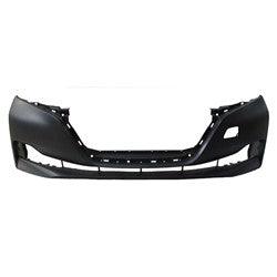 2018-2021 Nissan Leaf Bumper Front Primed With Lower Valance Hole S/Sv/Sl Model With Plus