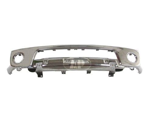 Pare-chocs avant chromé pour Nissan Frontier 2005-2008 avec emplacement pour phares antibrouillard, sans version tout-terrain, acier, NI1002138
