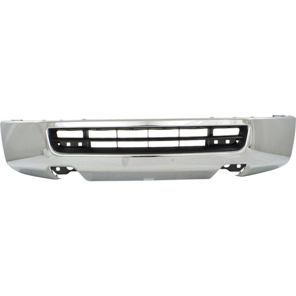 2012-2021 Nissan Nv1500 Bumper Face Bar Front Chrome Without Fog Lamps Steel