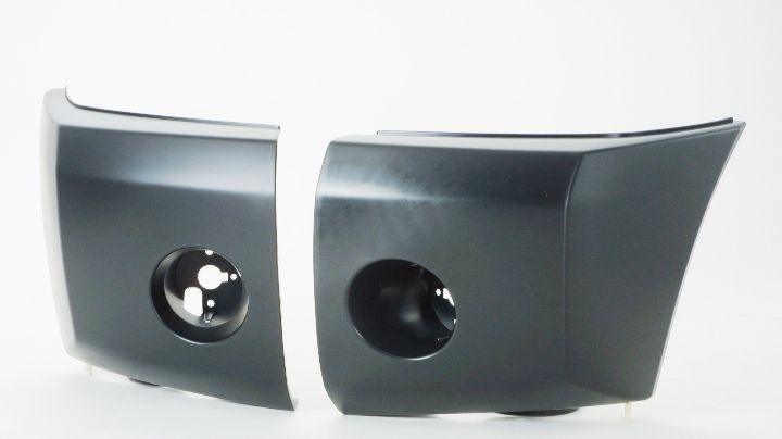 Extension de pare-chocs avant côté conducteur pour Nissan Armada 2005-2007, noire avec feu antibrouillard, NI1004146