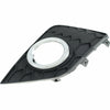 2016-2019 Nissan Sentra Fog Lamp Bezel Front Driver Side Matt Black/Chrome